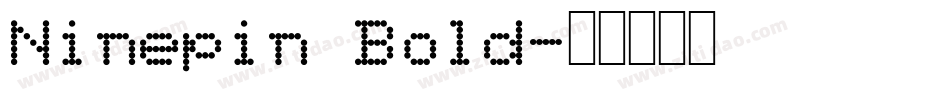 Ninepin Bold字体转换